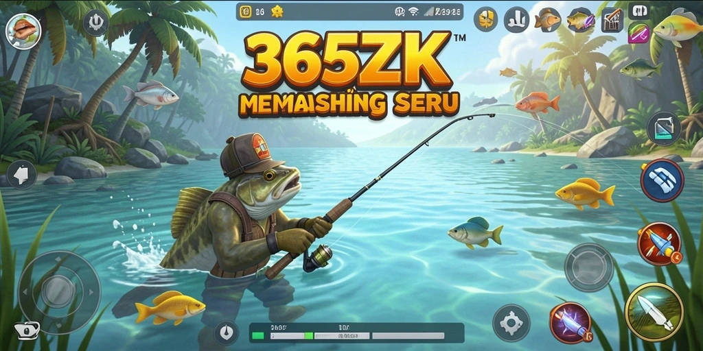 Gameplay seru dari 365ZK yang penuh tantangan memancing.