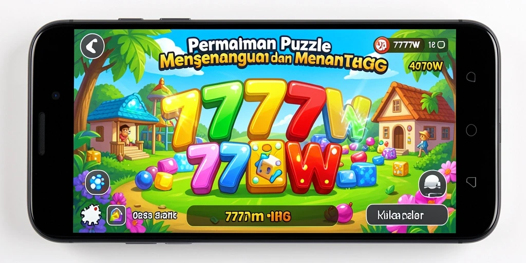 Tangkapan layar game Puzzle 7777W menampilkan tantangan menarik.