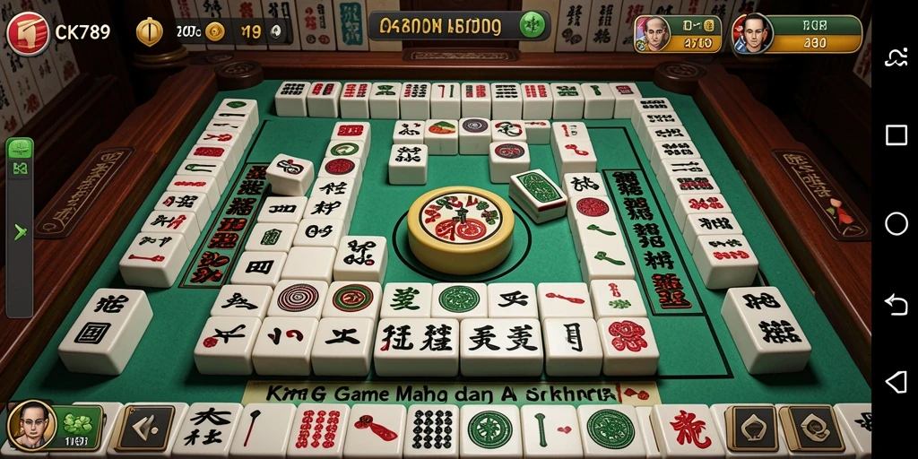 Tampilan gameplay menarik dari CK789 dengan grafis Mahjong yang memukau.