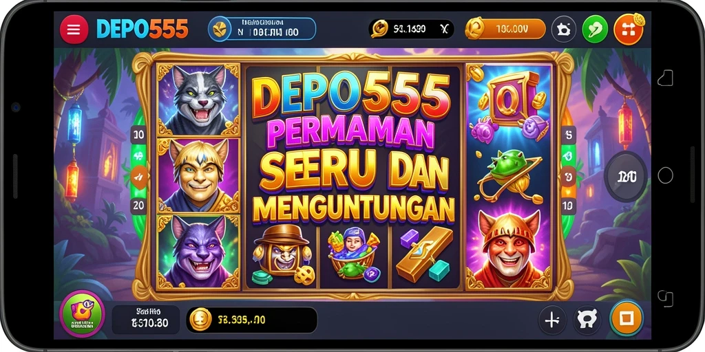 Tampilan aksi seru dari gameplay DEPO555 dengan slot yang menarik.