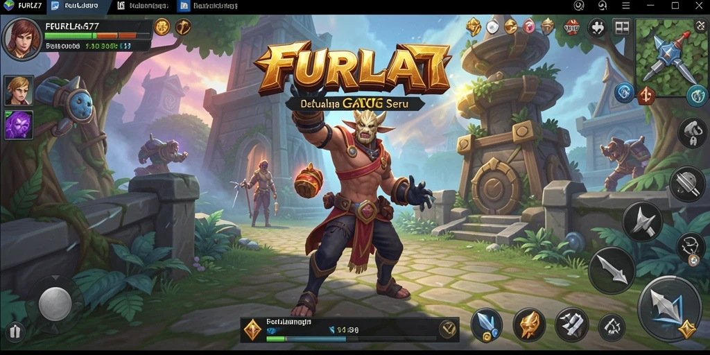 Tampilan gameplay seru di FURLA77 dengan aksi pertarungan yang dinamis.