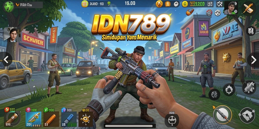 Screenshot gameplay IDN789 yang menampilkan aktivitas simulasi.
