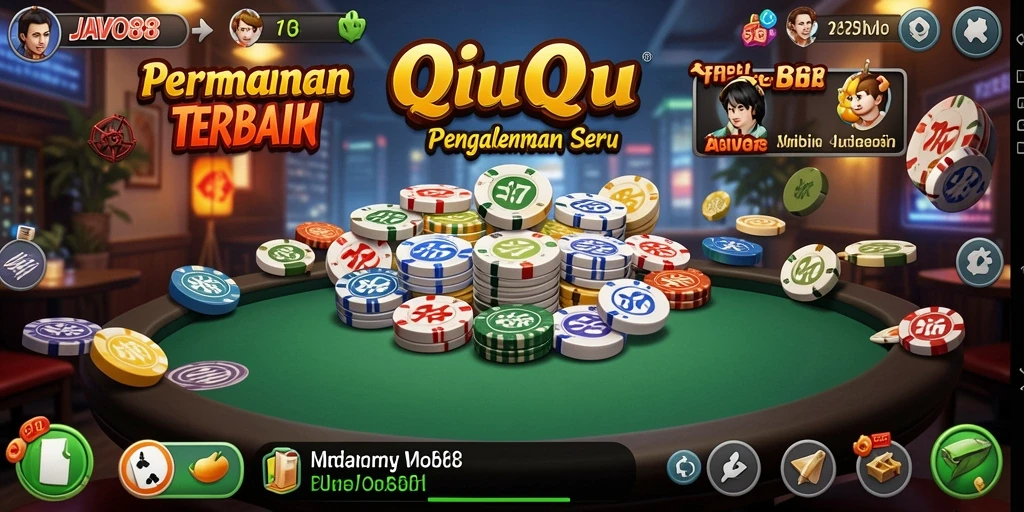 Tampilan screenshot JAVO88 menampilkan gameplay seru QiuQiu.