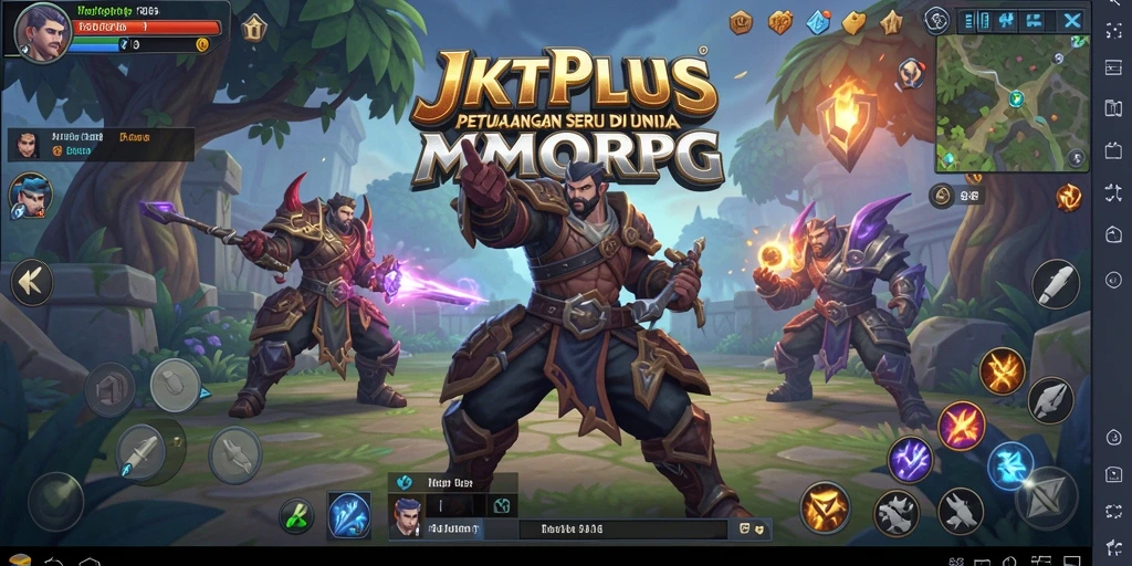 Screenshot JKTPLUS menampilkan aksi seru dalam pertempuran MMORPG.