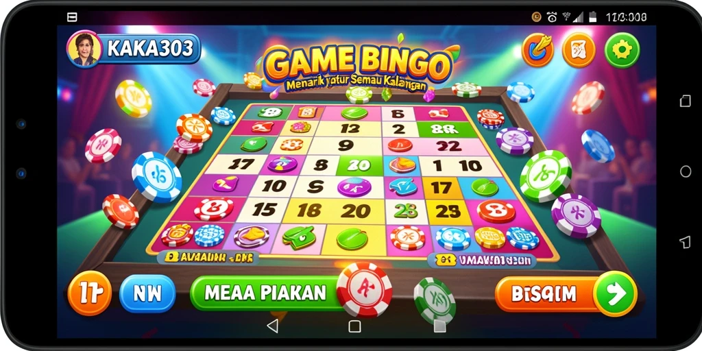 Tampilan menarik dari gameplay Bingo di KAKA303.
