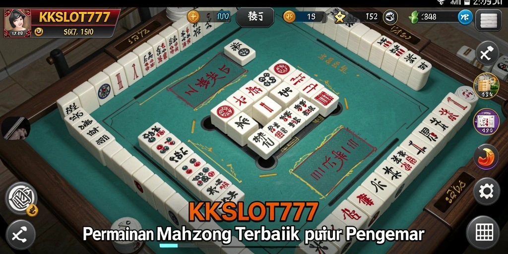 Tampilan gameplay menarik KKSLOT777 dalam suasana Mahjong yang mendebarkan.
