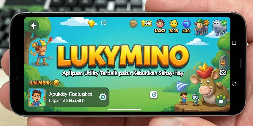 Tampilan antarmuka utama LUKYMINO yang intuitif dan mudah digunakan.