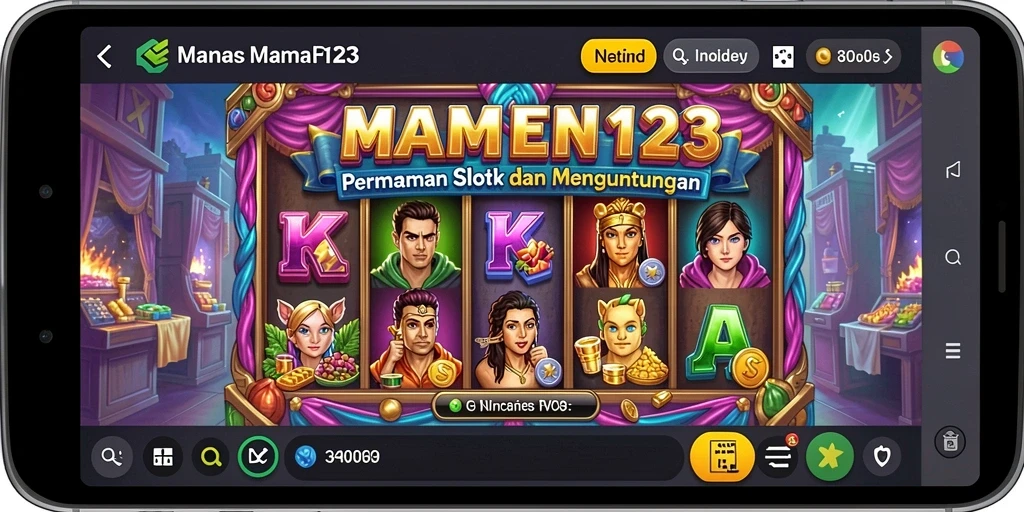 Tangkapan layar gameplay MAMEN123 dengan tampilan Slot yang menarik.