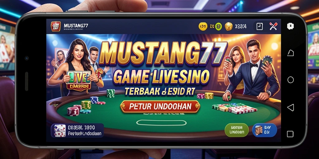 Tampilan gameplay Live Casino yang menyenangkan di MUSTANG77.