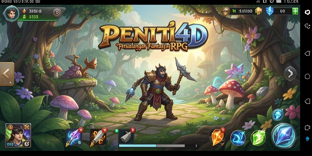 Tangkapan layar menunjukkan aksi seru dalam permainan RPG.