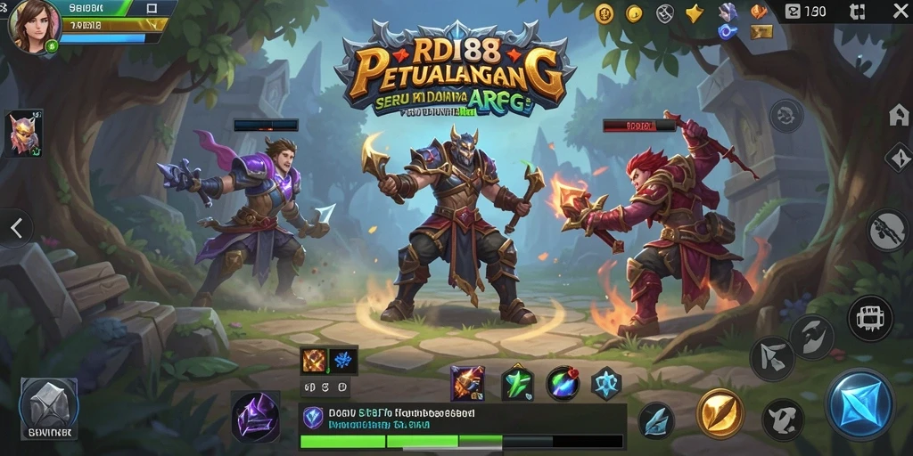Screenshot menampilkan aksi pertarungan yang seru dalam RDI88.