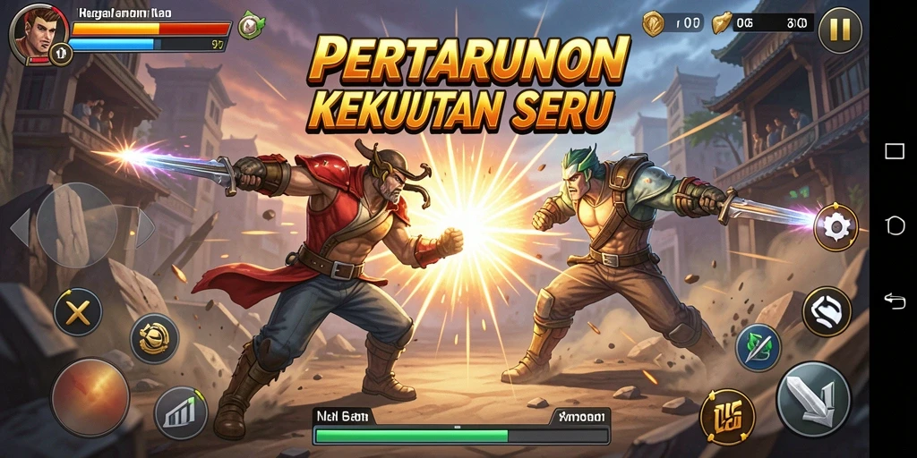 Tampilan gameplay seru dengan pertarungan intens di V07.