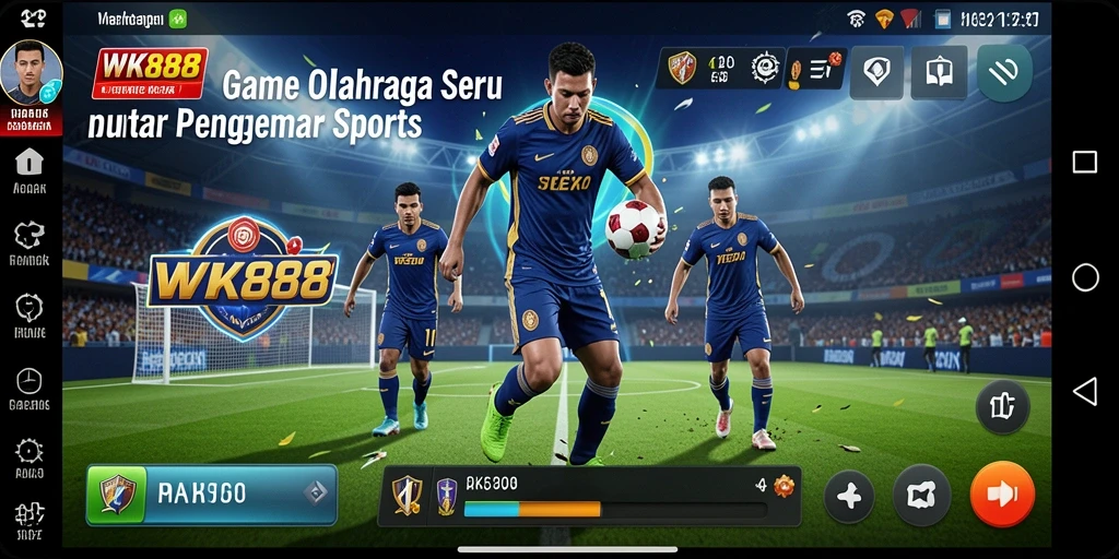 Tampilan gameplay menarik dari WK888 yang menunjukkan tindakan olahraga.