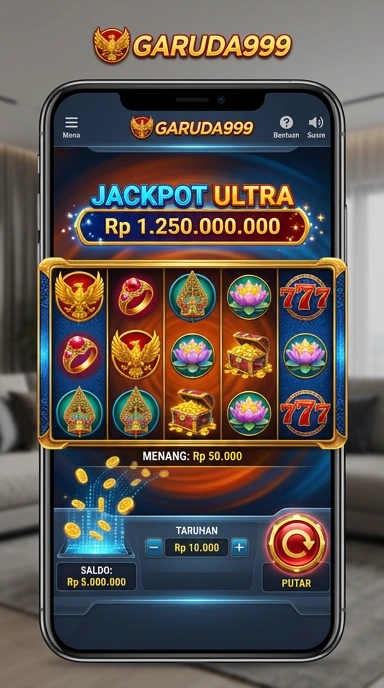 Antarmuka Pusat Unduh garuda999 yang sederhana dan menarik.